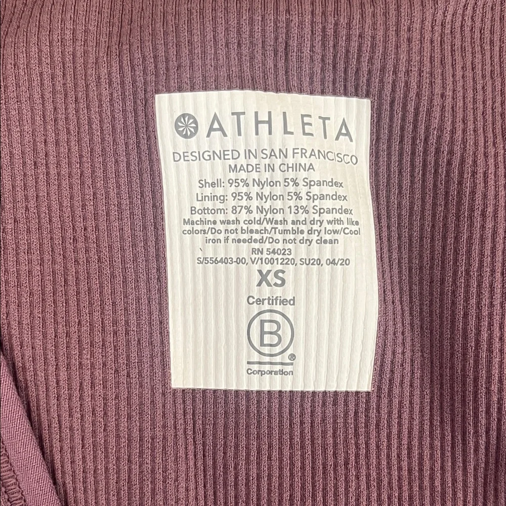 Athleta Women's Deep Purple Crop Top - Picture 3 of 4